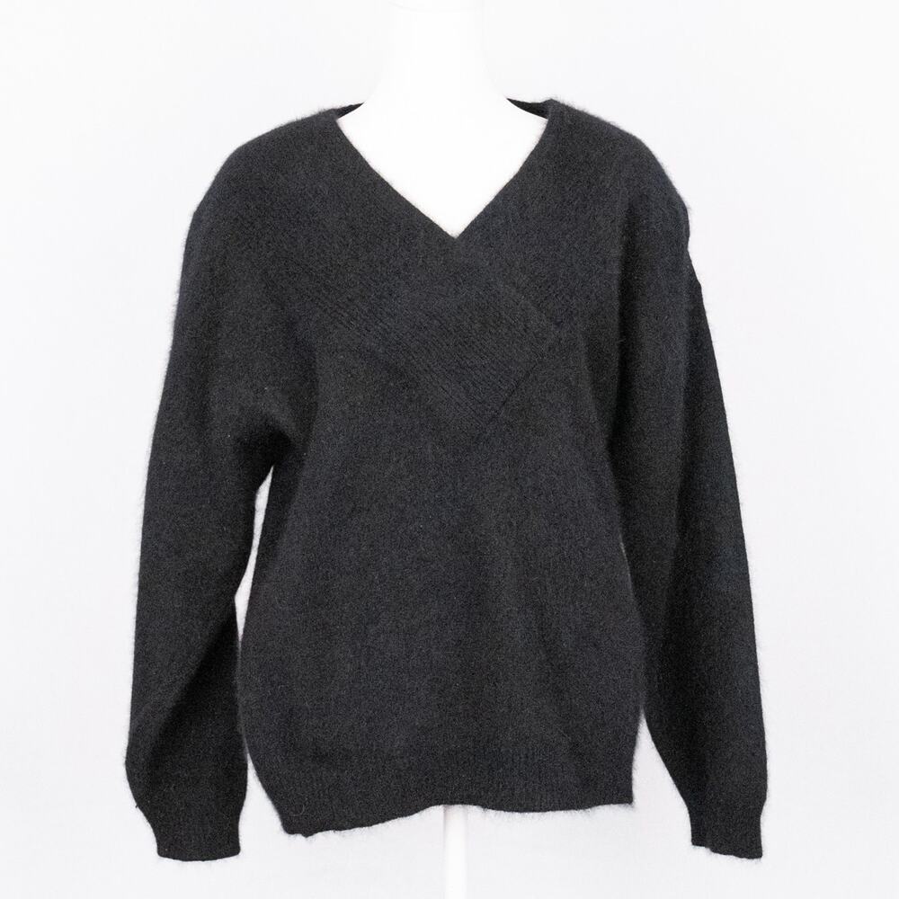 Vintage 80s 90s Lambswool & Angora Sweater by Autograph American Clothing MEDIUM